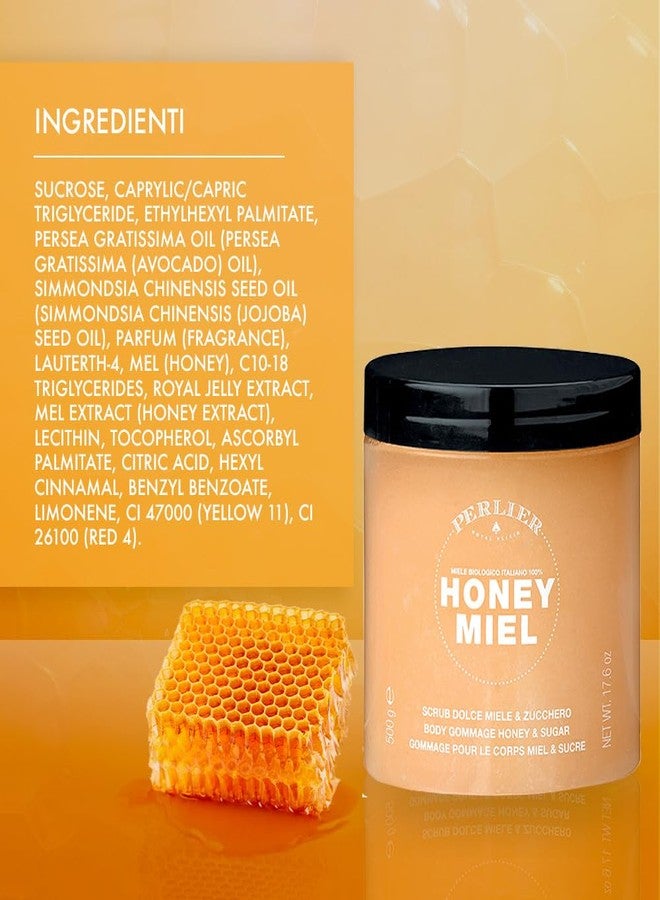 Perlier Honey Miel Scrub Corpo Dolce Miele e Zucchero Gommage Corpo 500gr, Made in Italy [Italian Import] - Image 3